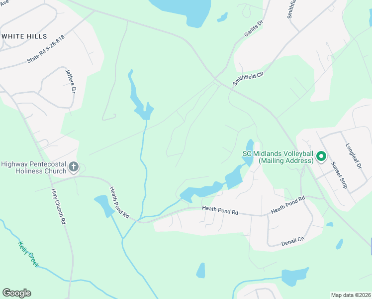 map of restaurants, bars, coffee shops, grocery stores, and more near 1121 White Pond Road in Elgin