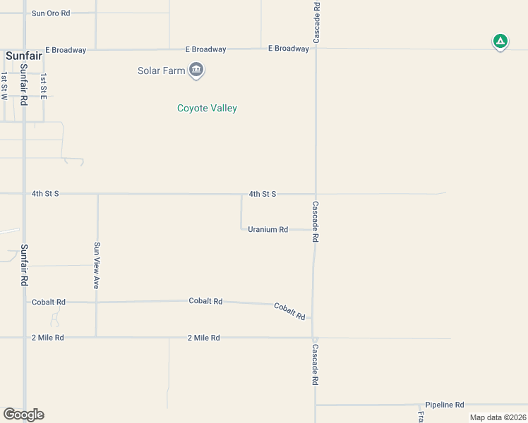 map of restaurants, bars, coffee shops, grocery stores, and more near 65587 4th Street South in Joshua Tree