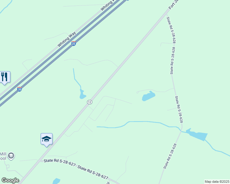 map of restaurants, bars, coffee shops, grocery stores, and more near 1799B Fort Jackson Road in Lugoff