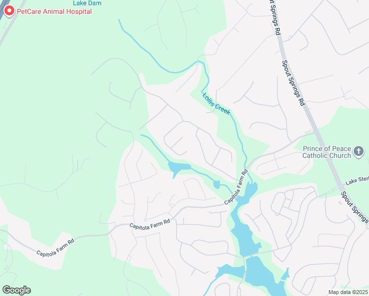 map of restaurants, bars, coffee shops, grocery stores, and more near 6714 Bonfire Drive in Flowery Branch