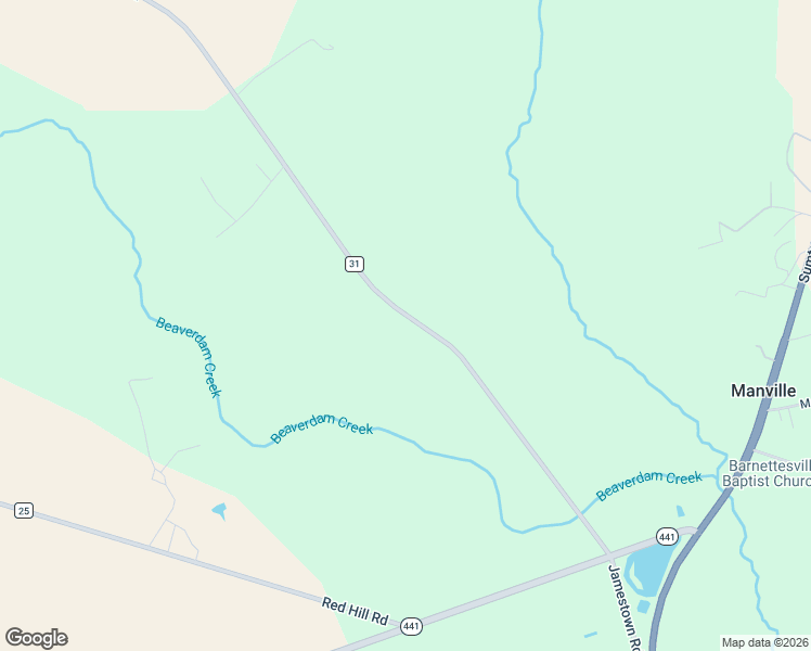 map of restaurants, bars, coffee shops, grocery stores, and more near 509 Jamestown Road in Bishopville