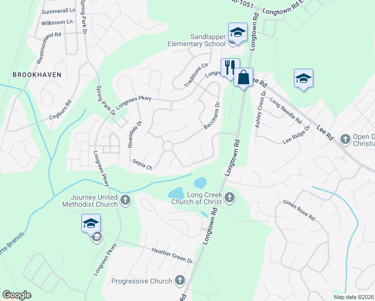 map of restaurants, bars, coffee shops, grocery stores, and more near 47 Silver Pine Court in Columbia