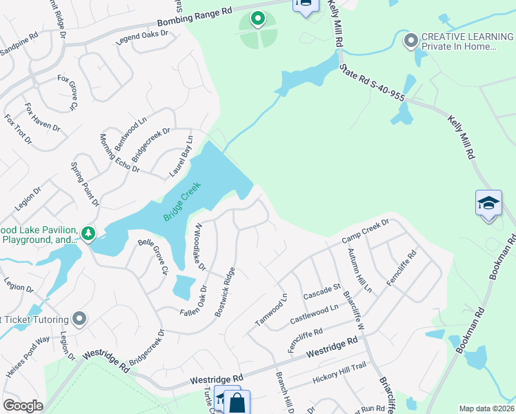 map of restaurants, bars, coffee shops, grocery stores, and more near 204 Cypress Ridge Circle in Columbia