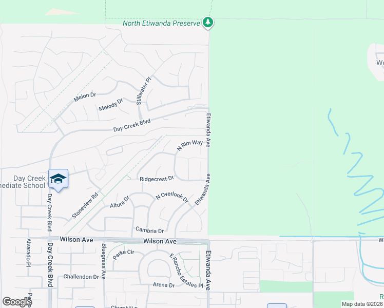 map of restaurants, bars, coffee shops, grocery stores, and more near 5503 Cheyenne Court in Rancho Cucamonga