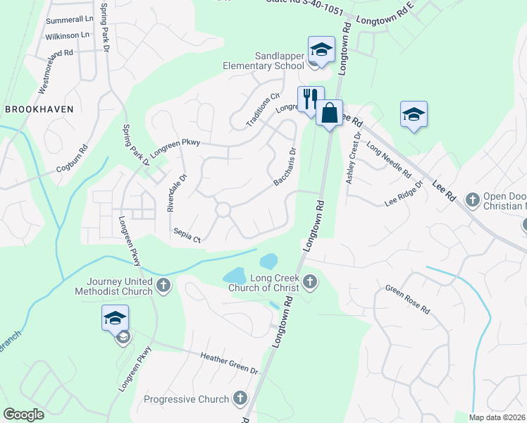 map of restaurants, bars, coffee shops, grocery stores, and more near 47 Silver Pine Court in Columbia