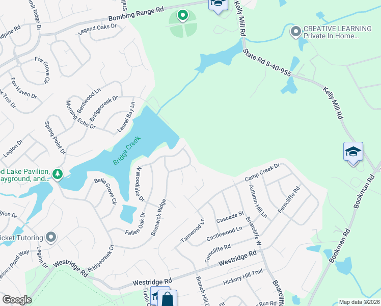 map of restaurants, bars, coffee shops, grocery stores, and more near 204 Cypress Ridge Circle in Columbia