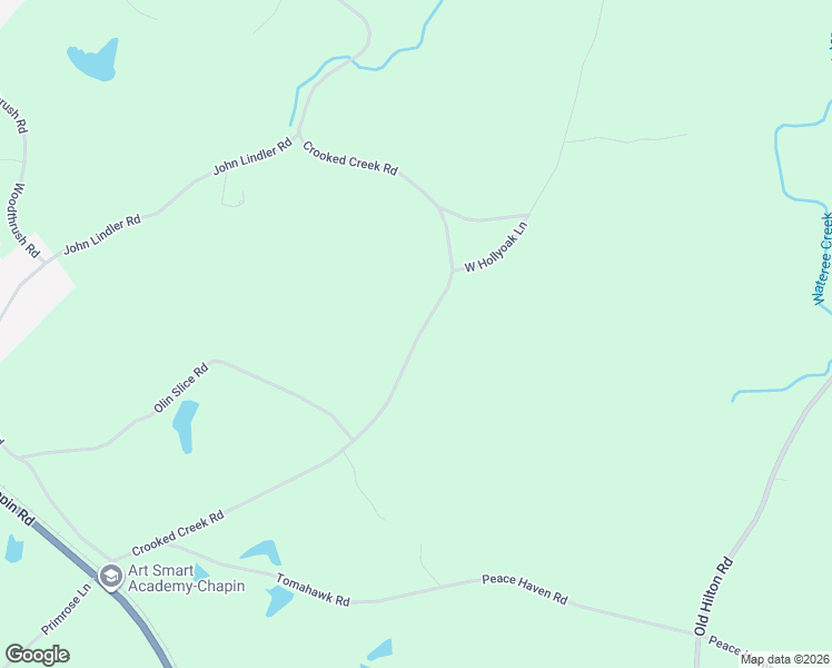 map of restaurants, bars, coffee shops, grocery stores, and more near 435 Crooked Creek Road in Chapin