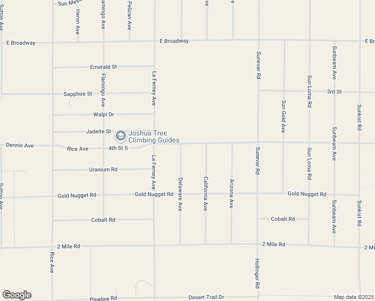 map of restaurants, bars, coffee shops, grocery stores, and more near in Joshua Tree