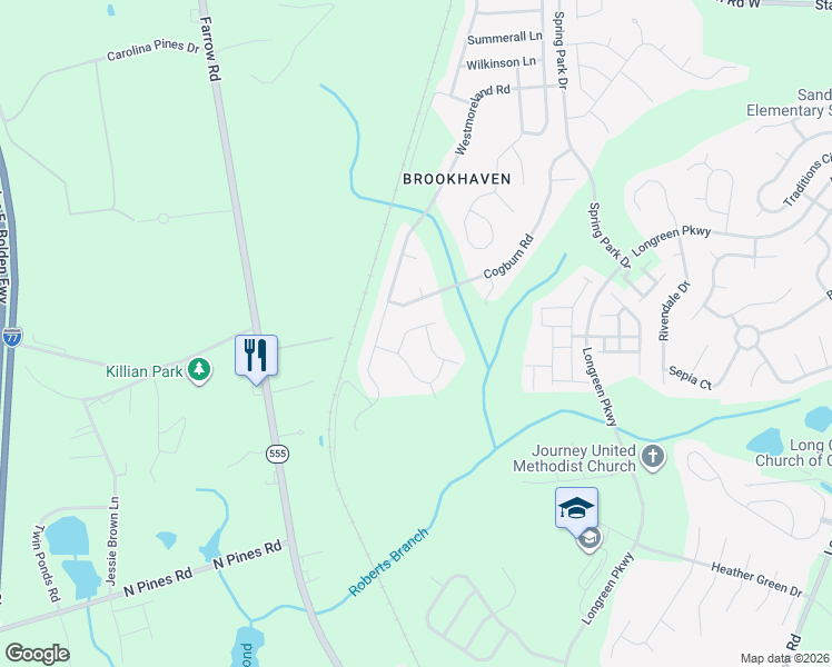 map of restaurants, bars, coffee shops, grocery stores, and more near 826 Wing Stripe Court in Columbia
