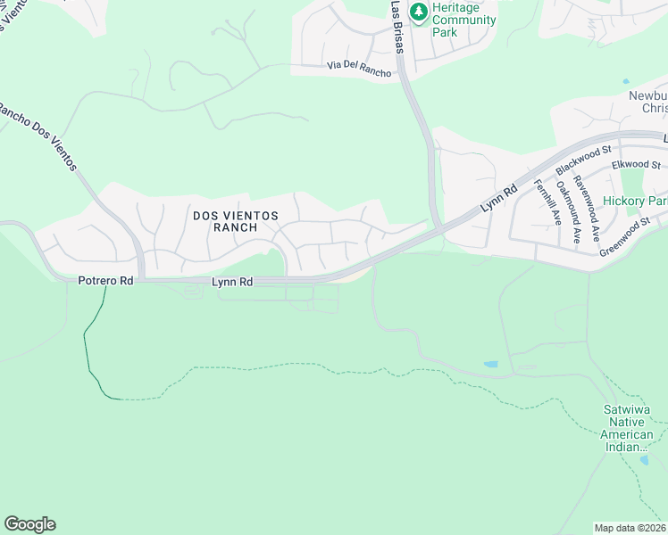 map of restaurants, bars, coffee shops, grocery stores, and more near 1098 Via Rafael in Thousand Oaks