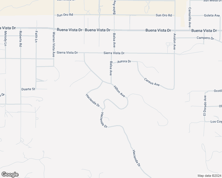 map of restaurants, bars, coffee shops, grocery stores, and more near 5280 Hilton Avenue in Yucca Valley