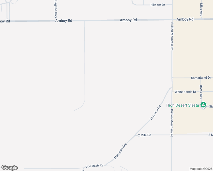 map of restaurants, bars, coffee shops, grocery stores, and more near 5339 Singing Sands Road in Twentynine Palms
