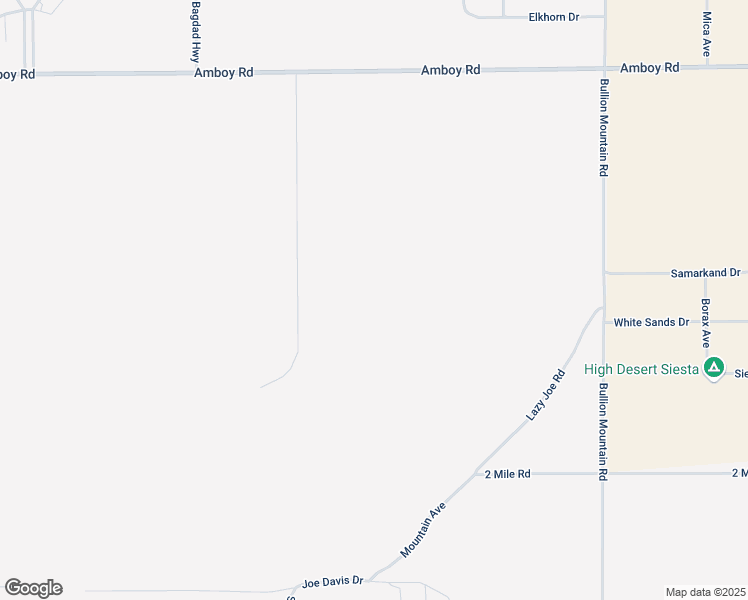map of restaurants, bars, coffee shops, grocery stores, and more near Singing Sands Road in Twentynine Palms