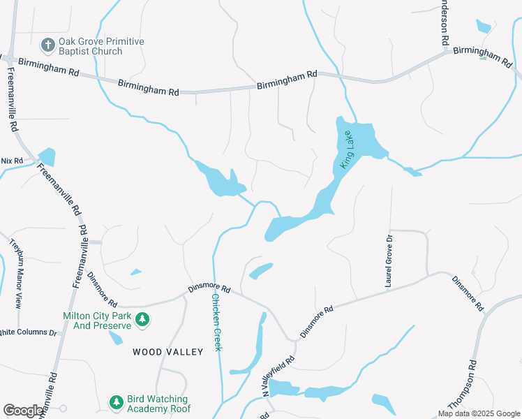 map of restaurants, bars, coffee shops, grocery stores, and more near 210 Canterbury Lane in Milton