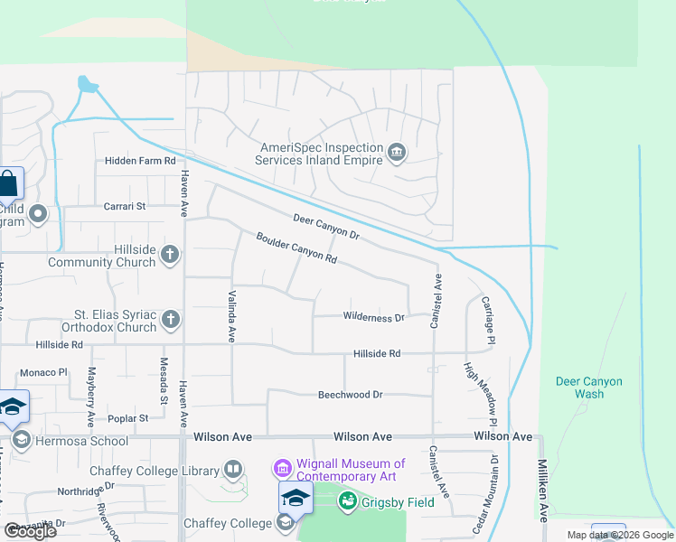 map of restaurants, bars, coffee shops, grocery stores, and more near 5367 Morning Star Drive in Rancho Cucamonga
