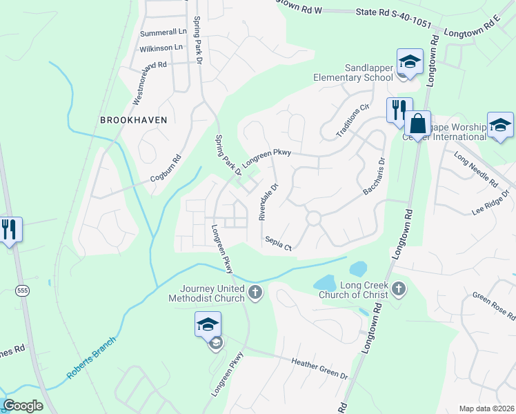 map of restaurants, bars, coffee shops, grocery stores, and more near 435 Glacier Way in Columbia