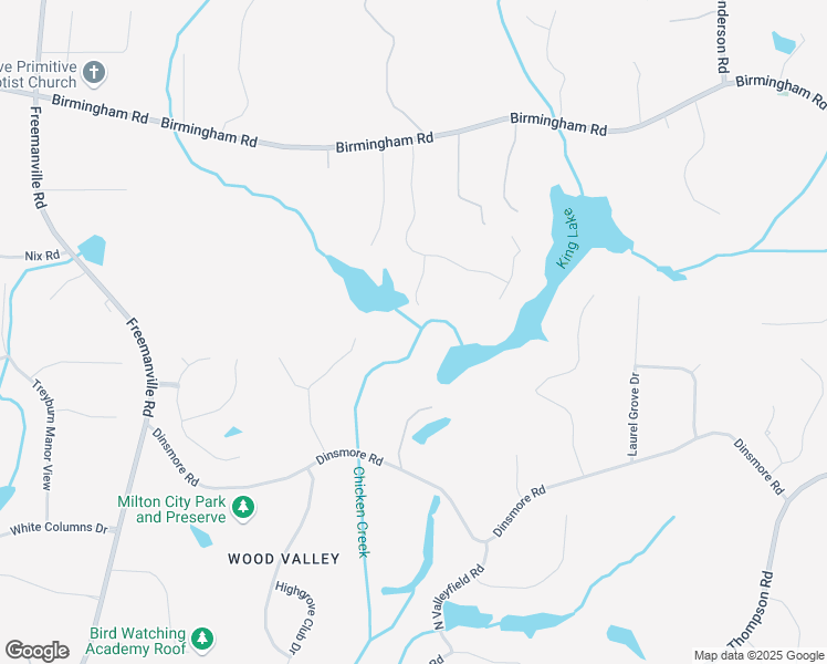 map of restaurants, bars, coffee shops, grocery stores, and more near 210 Canterbury Lane in Milton