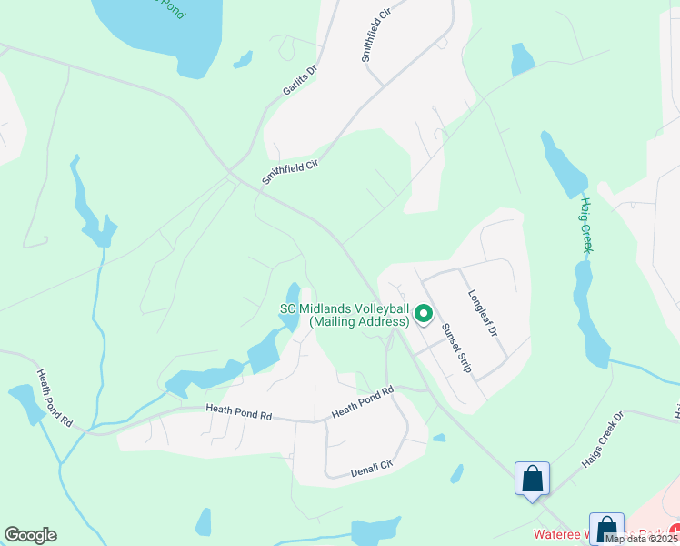 map of restaurants, bars, coffee shops, grocery stores, and more near 1047 White Pond Road in Elgin