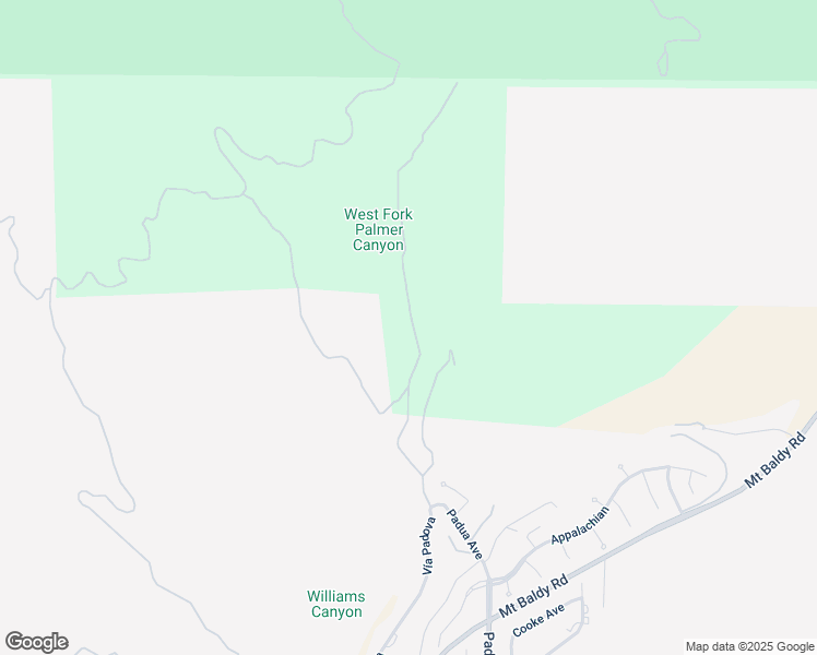 map of restaurants, bars, coffee shops, grocery stores, and more near Palmer Canyon Road in Claremont