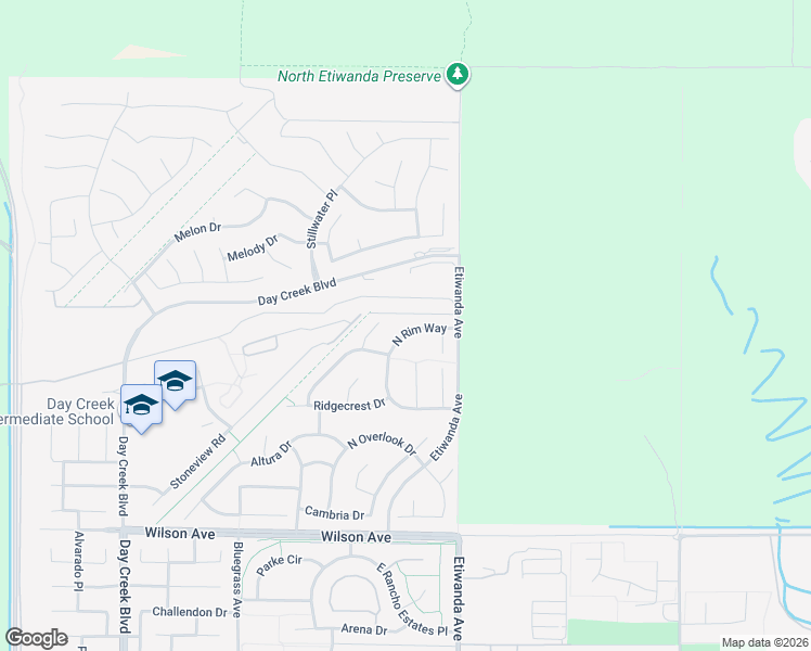 map of restaurants, bars, coffee shops, grocery stores, and more near 5503 Cheyenne Court in Rancho Cucamonga