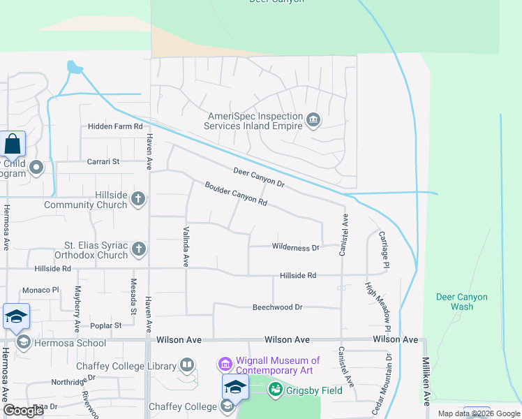 map of restaurants, bars, coffee shops, grocery stores, and more near 5367 Morning Star Drive in Rancho Cucamonga