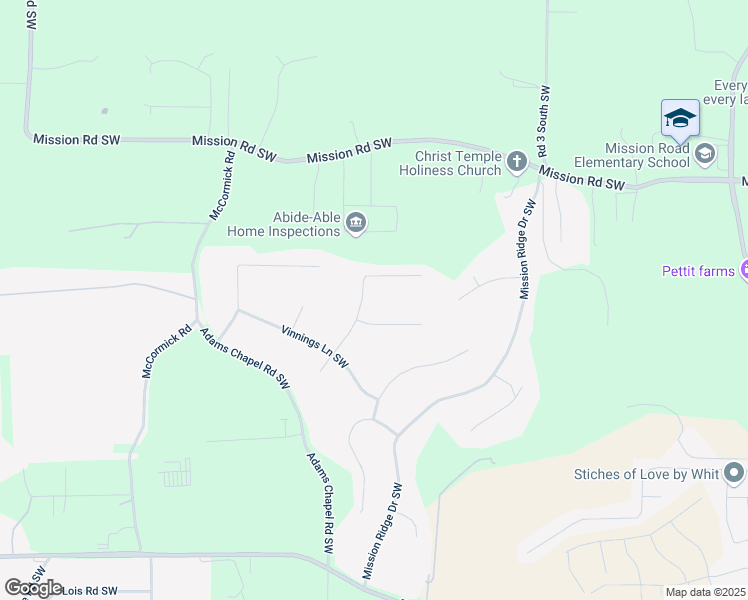 map of restaurants, bars, coffee shops, grocery stores, and more near 26 Stiles Court Southwest in Cartersville
