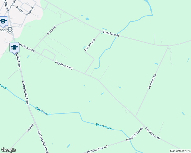 map of restaurants, bars, coffee shops, grocery stores, and more near 725-839 Bay Branch Road in Lamar
