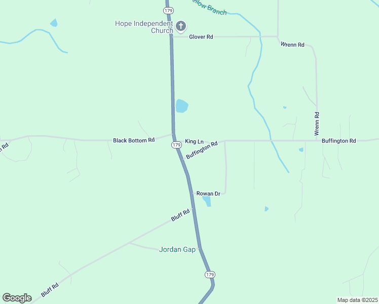 map of restaurants, bars, coffee shops, grocery stores, and more near 56 King Lane in Boaz