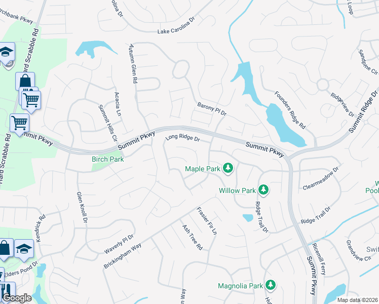 map of restaurants, bars, coffee shops, grocery stores, and more near 219 Cherry Stone Drive in Columbia