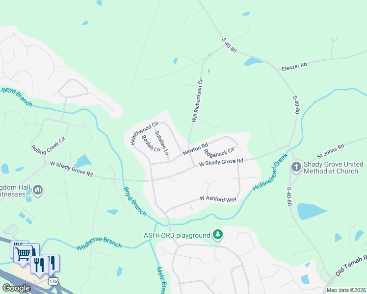 map of restaurants, bars, coffee shops, grocery stores, and more near 214 Will Richardson Circle in Irmo