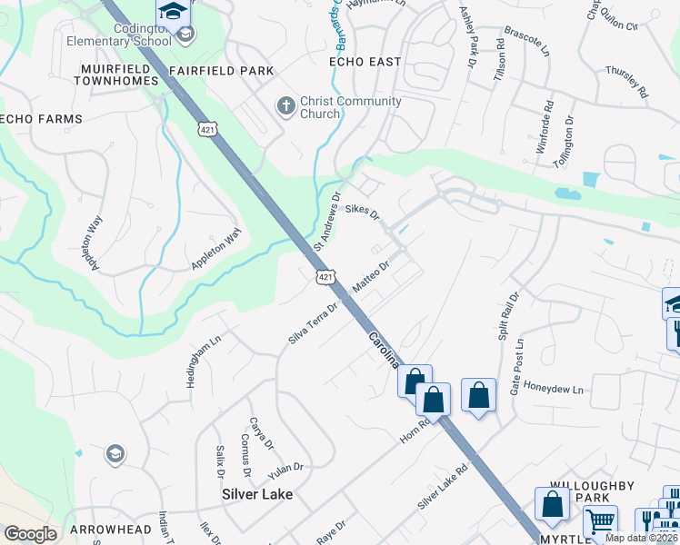 map of restaurants, bars, coffee shops, grocery stores, and more near 4629 Carolina Beach Rd in Wilmington