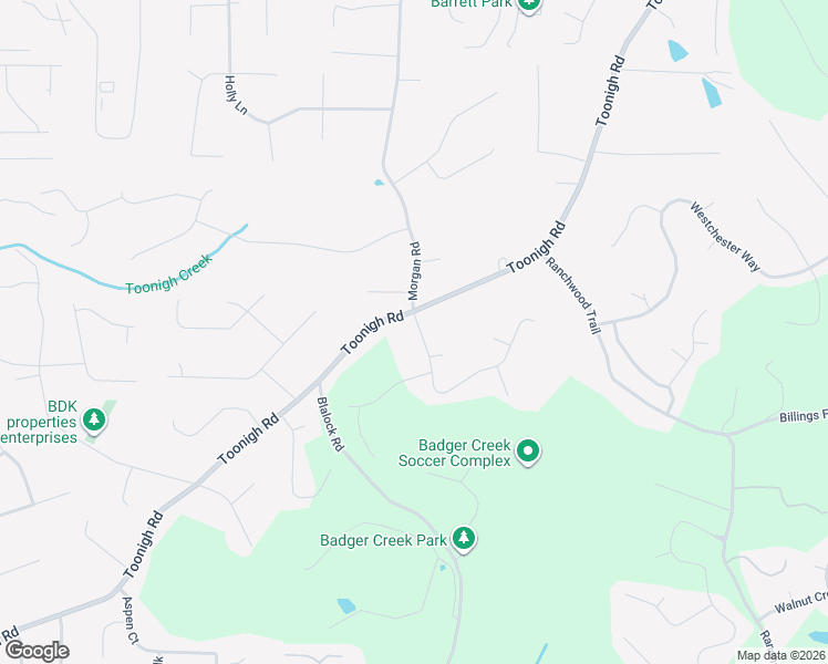 map of restaurants, bars, coffee shops, grocery stores, and more near 1232 Toonigh Road in Canton