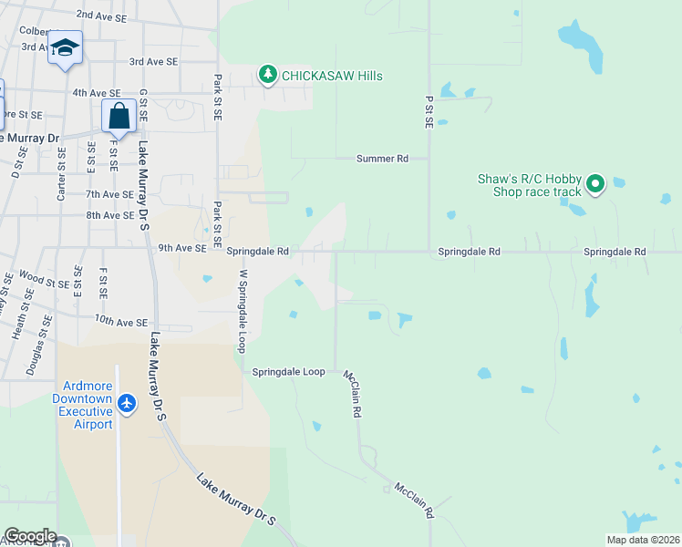 map of restaurants, bars, coffee shops, grocery stores, and more near 1320 Springdale Road in Ardmore