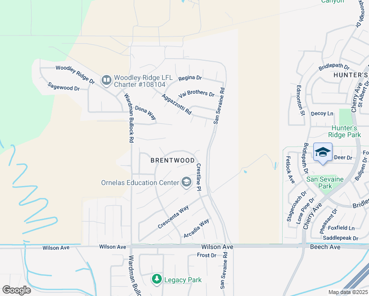 map of restaurants, bars, coffee shops, grocery stores, and more near 14080 Crestline Place in Rancho Cucamonga