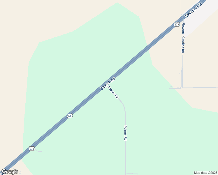 map of restaurants, bars, coffee shops, grocery stores, and more near Palmer Road in Clarksdale