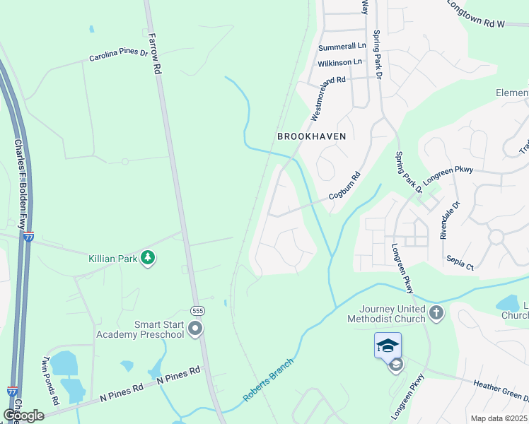 map of restaurants, bars, coffee shops, grocery stores, and more near 500 Westmoreland Road in Columbia