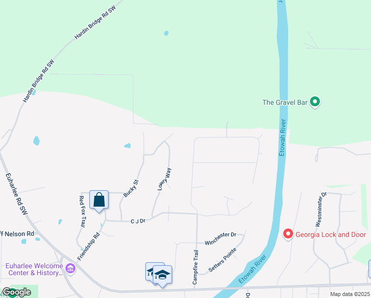 map of restaurants, bars, coffee shops, grocery stores, and more near 50 Lowry Way in Kingston
