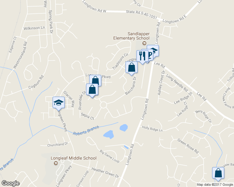map of restaurants, bars, coffee shops, grocery stores, and more near 362 Cornflower Drive in Columbia