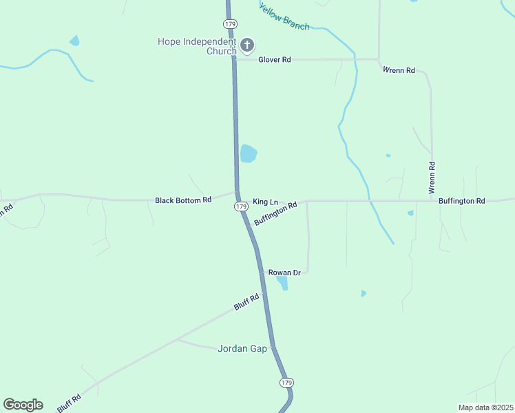 map of restaurants, bars, coffee shops, grocery stores, and more near 56 King Lane in Boaz