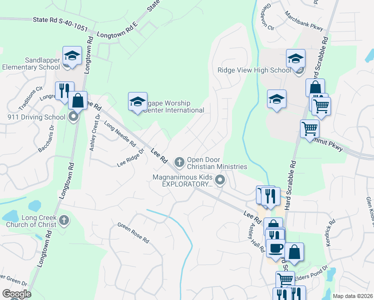map of restaurants, bars, coffee shops, grocery stores, and more near 436 Buttonbush Court in Columbia