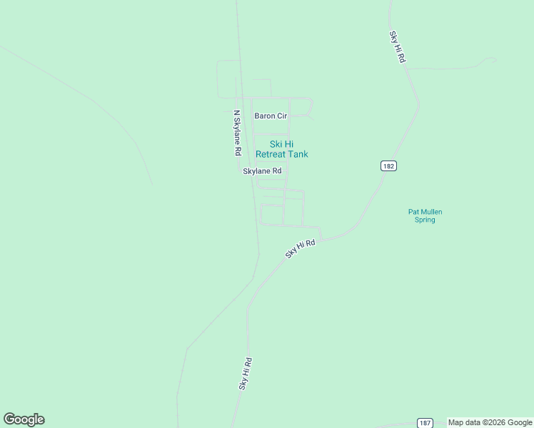 map of restaurants, bars, coffee shops, grocery stores, and more near 107 North Cherokee Drive in Navajo County