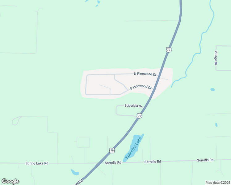 map of restaurants, bars, coffee shops, grocery stores, and more near 7823 South Pinewood Drive in Pine Bluff