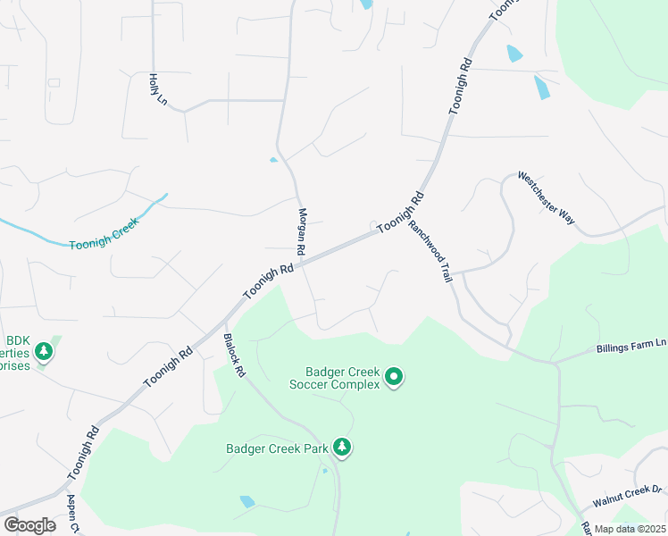 map of restaurants, bars, coffee shops, grocery stores, and more near 1342 Toonigh Road in Canton