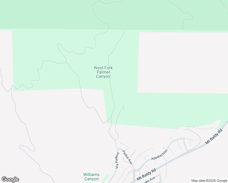map of restaurants, bars, coffee shops, grocery stores, and more near 4937 Palmer Canyon Road in Claremont