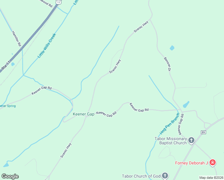 map of restaurants, bars, coffee shops, grocery stores, and more near Scenic Highway in Gadsden