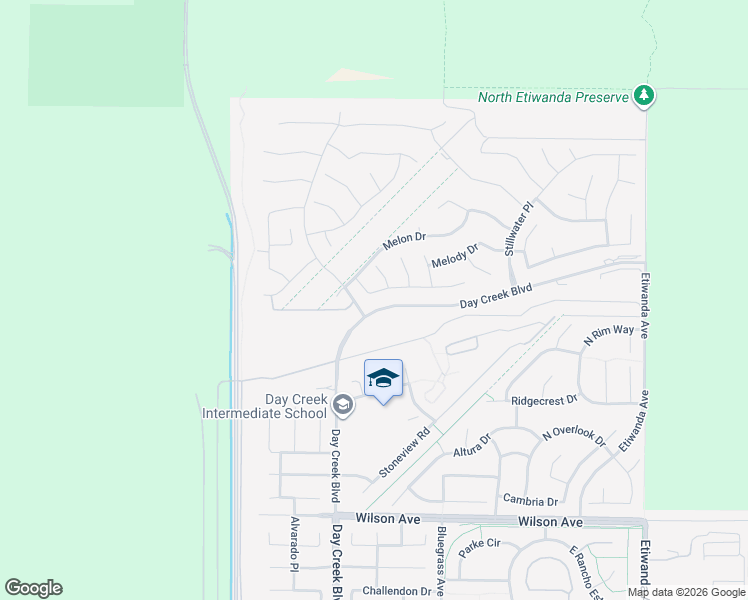 map of restaurants, bars, coffee shops, grocery stores, and more near 5280 State Place in Rancho Cucamonga