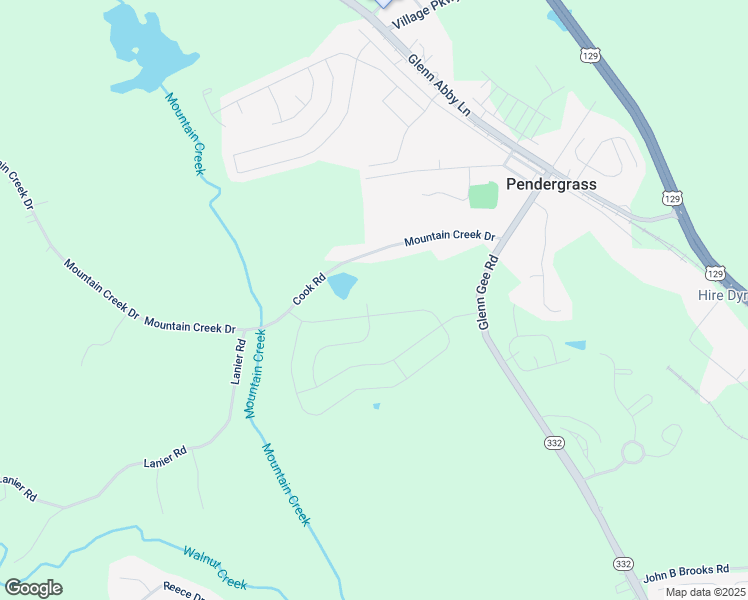 map of restaurants, bars, coffee shops, grocery stores, and more near 410 Mulberry Creek Court in Pendergrass