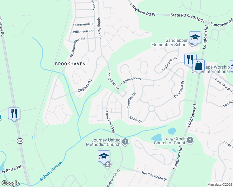 map of restaurants, bars, coffee shops, grocery stores, and more near 478 Glacier Way in Columbia