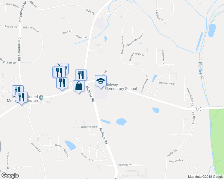 map of restaurants, bars, coffee shops, grocery stores, and more near 4715 Atlanta Highway in Alpharetta