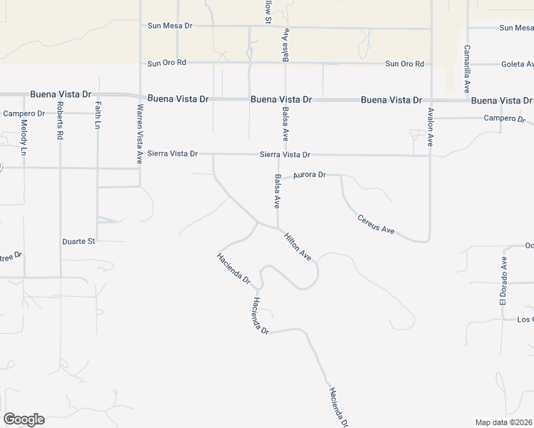 map of restaurants, bars, coffee shops, grocery stores, and more near 5175 Hilton Avenue in Yucca Valley